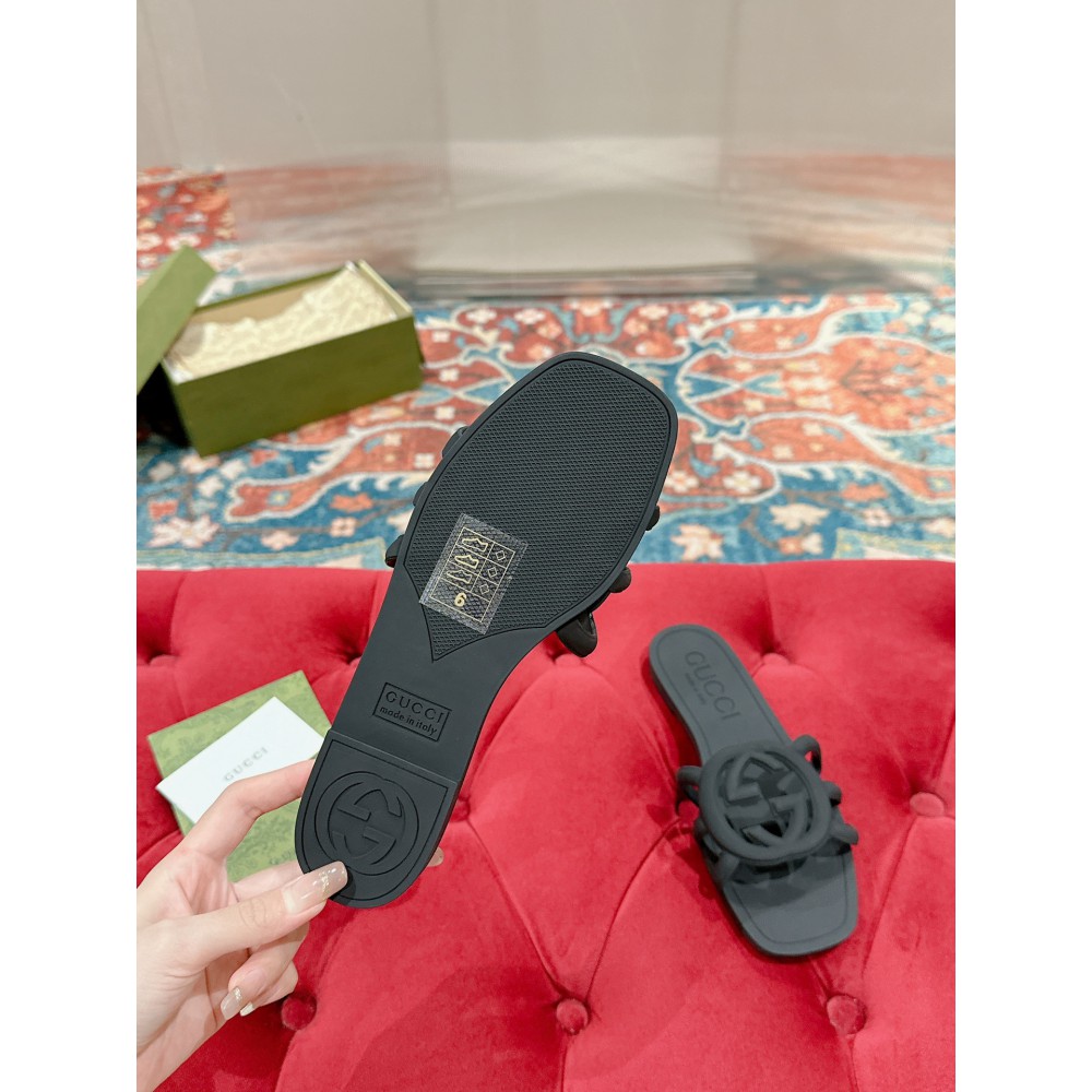 Gucci Interlocking G slides rubber 35-42 Shoes