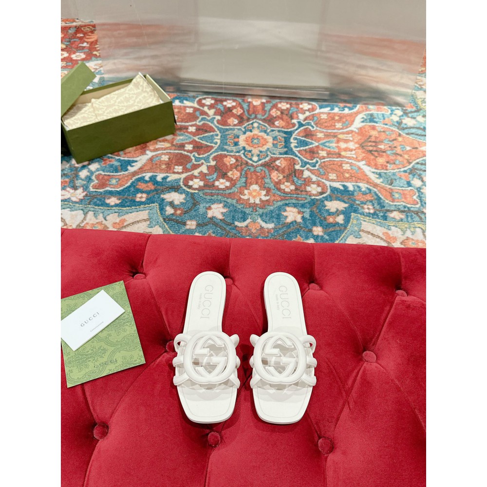 Gucci Interlocking G slides rubber 35-42 Shoes