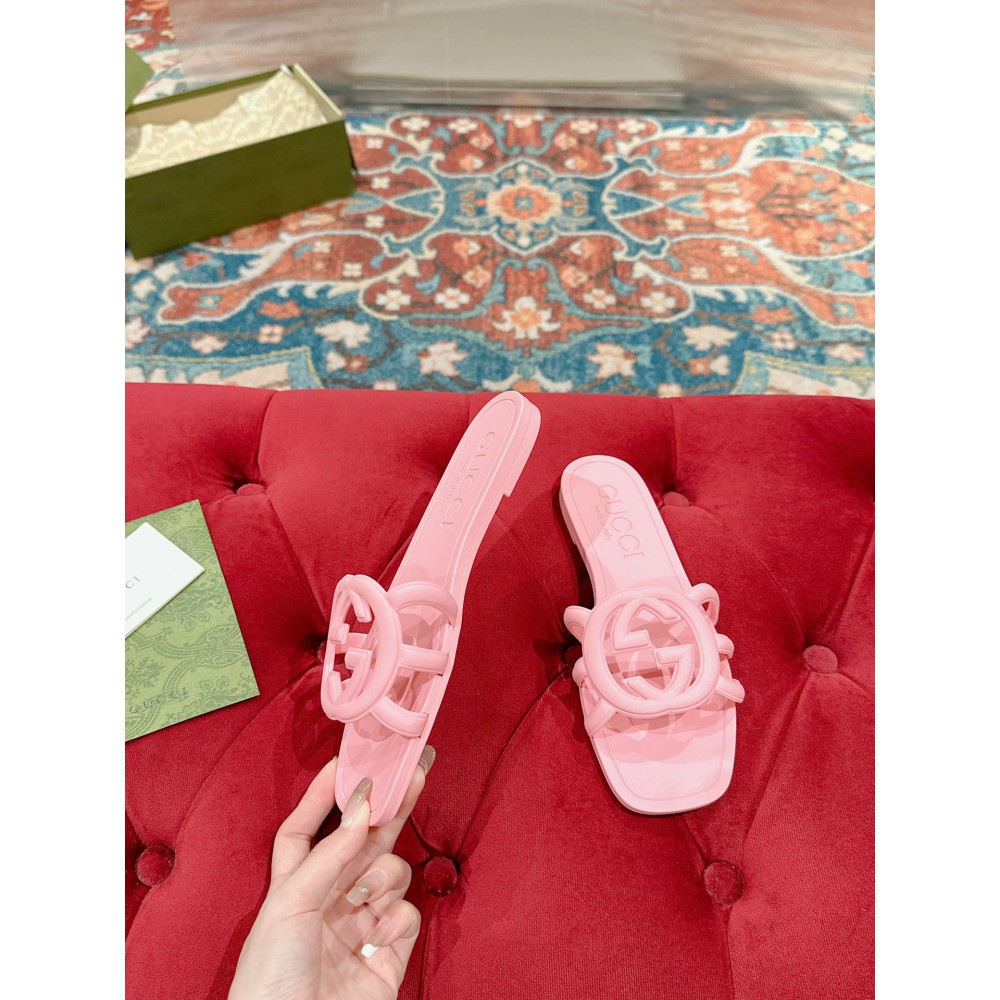Gucci Interlocking G slides rubber 35-42 Shoes