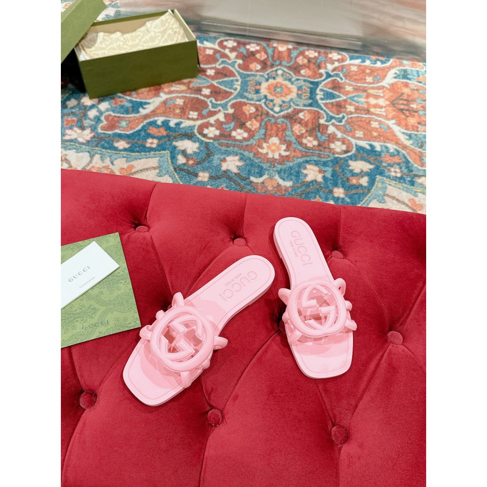 Gucci Interlocking G slides rubber 35-42 Shoes