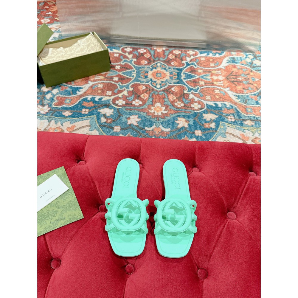 Gucci Interlocking G slides rubber 35-42 Shoes