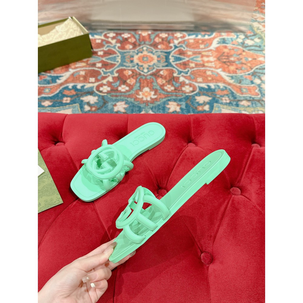 Gucci Interlocking G slides rubber 35-42 Shoes
