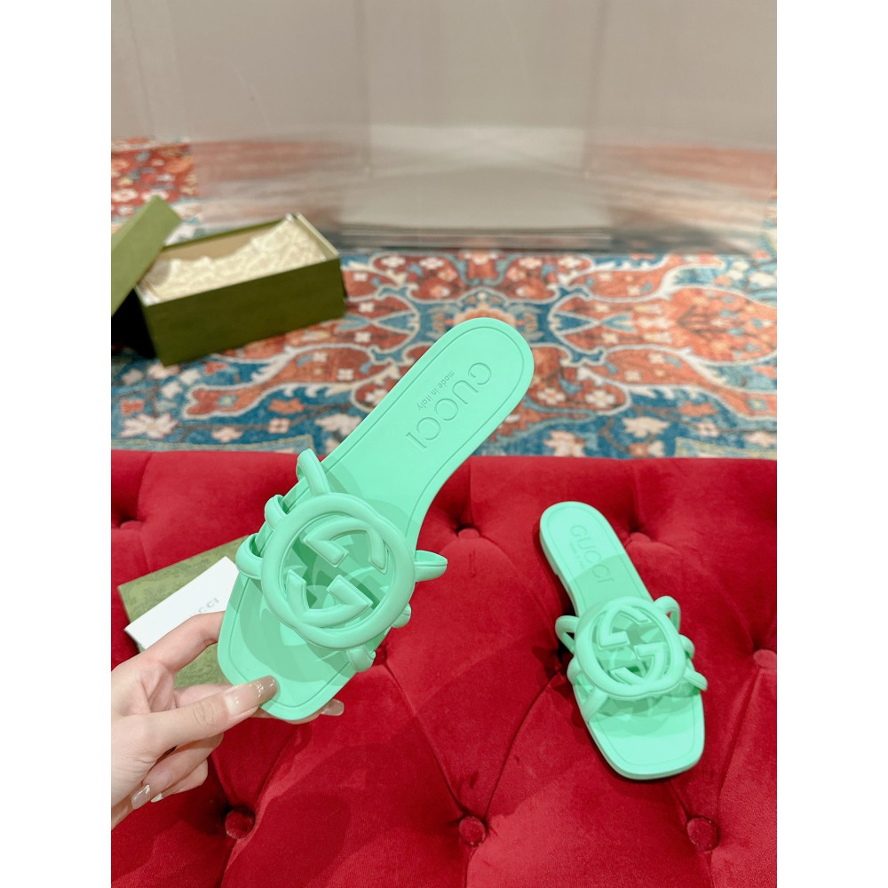 Gucci Interlocking G slides rubber 35-42 Shoes
