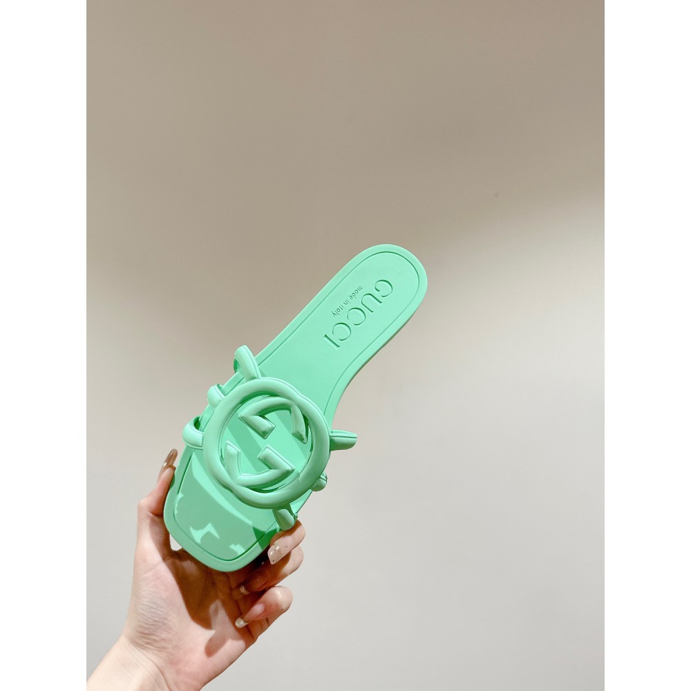 Gucci Interlocking G slides rubber 35-42 Shoes