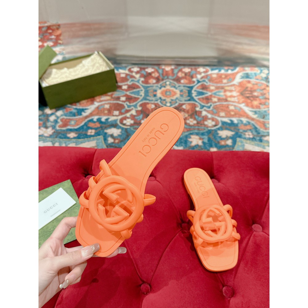 Gucci Interlocking G slides rubber 35-42 Shoes