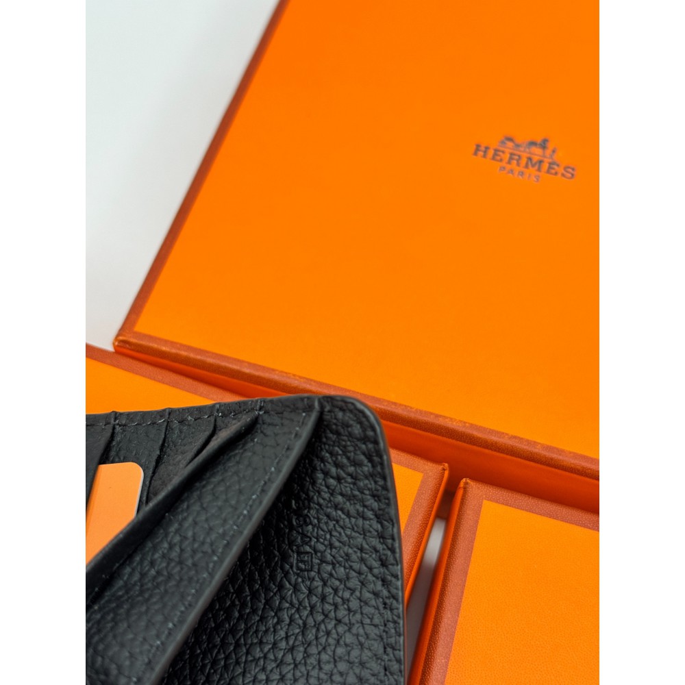 Hermes wallet compact size 13.5x10.5cm leather 100% Accesories