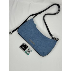 Jacquemus Le Bisou Perle denim bag 27x10.5cm Bags
