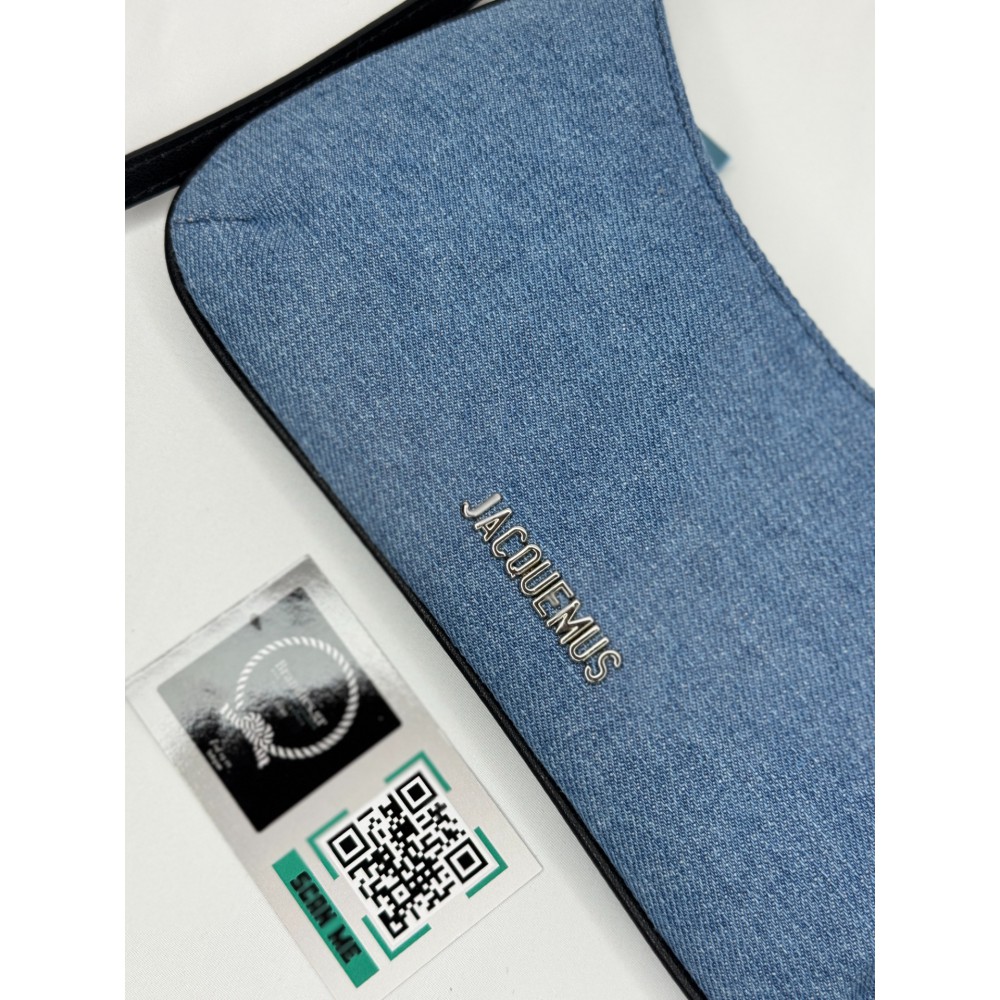 Jacquemus Le Bisou Perle denim bag 27x10.5cm Bags