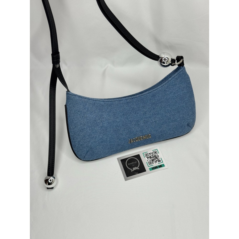 Jacquemus Le Bisou Perle denim bag 27x10.5cm Bags