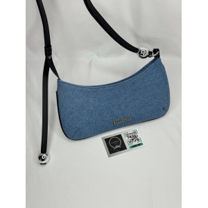 Jacquemus Le Bisou Perle denim bag 27x10.5cm Bags