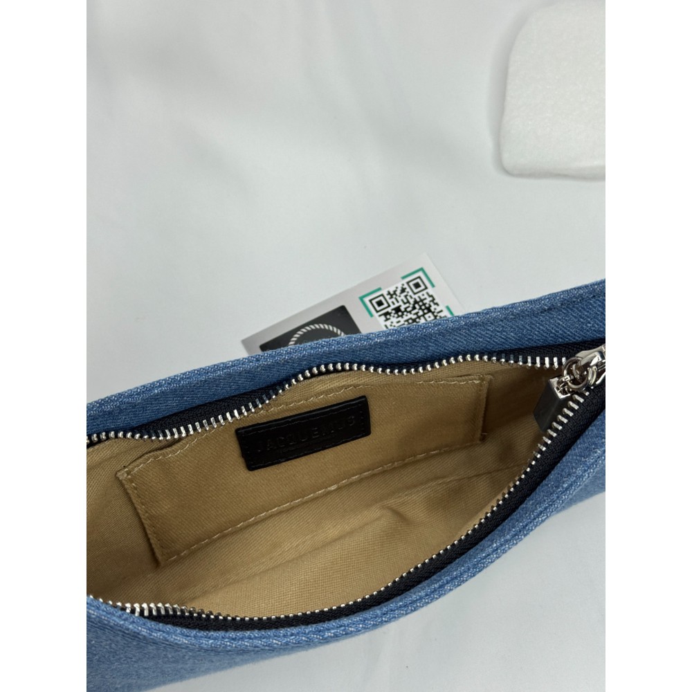 Jacquemus Le Bisou Perle denim bag 27x10.5cm Bags