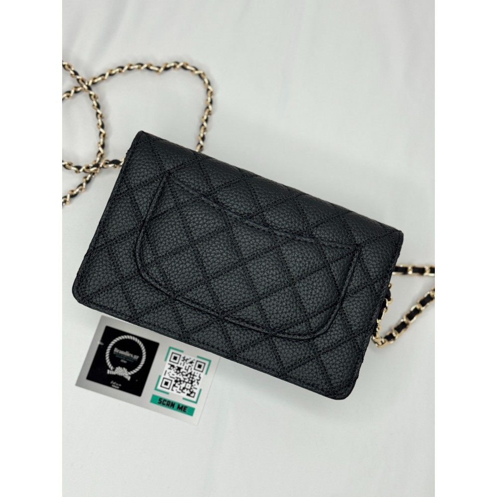 Chanel classic flap bag 19x12x4cm grained leather 100% Προσφορές