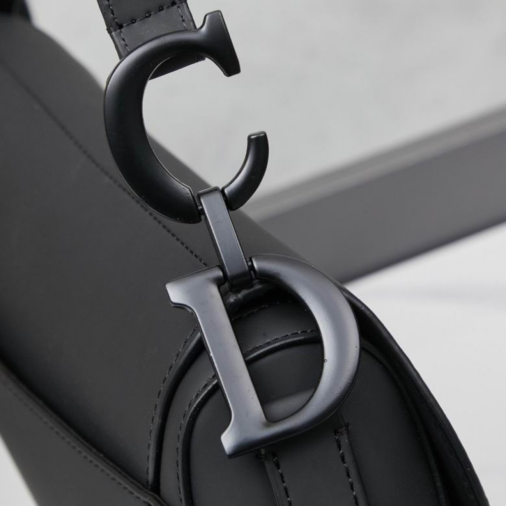Dior Saddle 26CM Total Black Ultramatte Bags