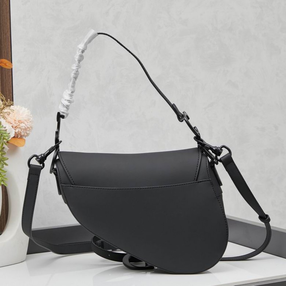 Dior Saddle 26CM Total Black Ultramatte Bags