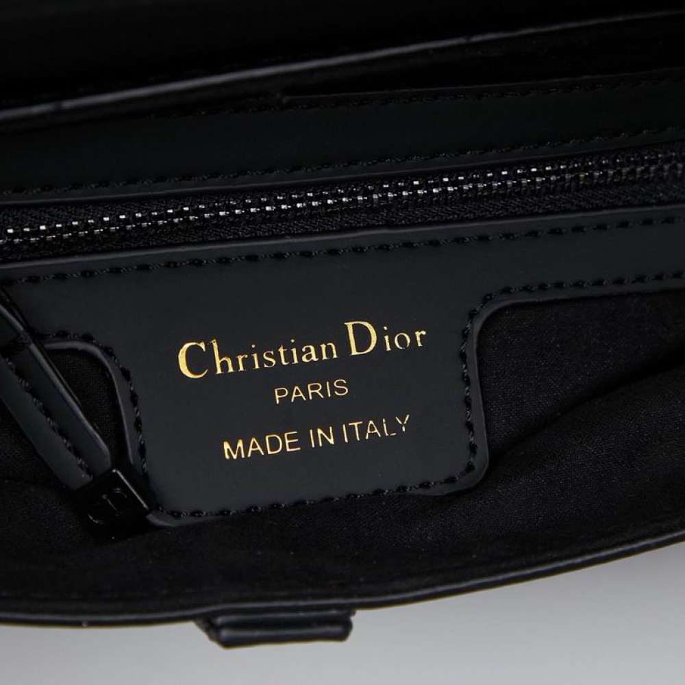 Dior Saddle 26CM Total Black Ultramatte Bags