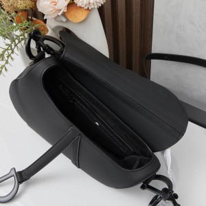 Dior Saddle 26CM Total Black Ultramatte Bags