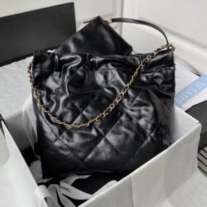 Chanel 22 black color leather 100% 35x37x7m Bags