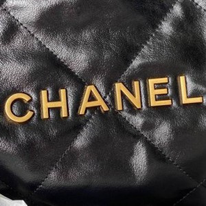 Chanel 22 black color leather 100% 35x37x7m Bags