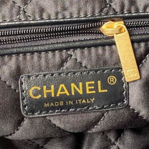 Chanel 22 black color leather 100% 35x37x7m Bags