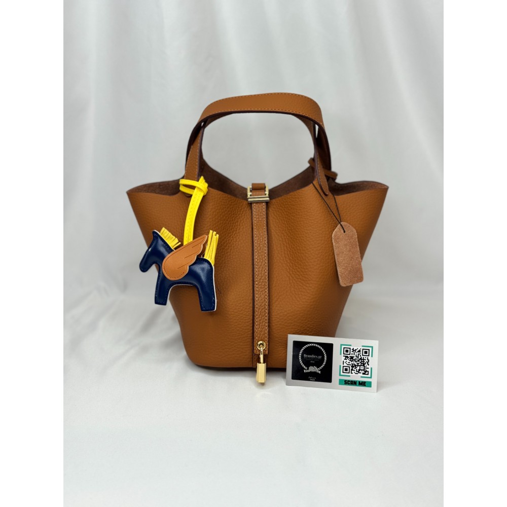 Hermes Picotin Lock 18 bag clemence leather brown Bags