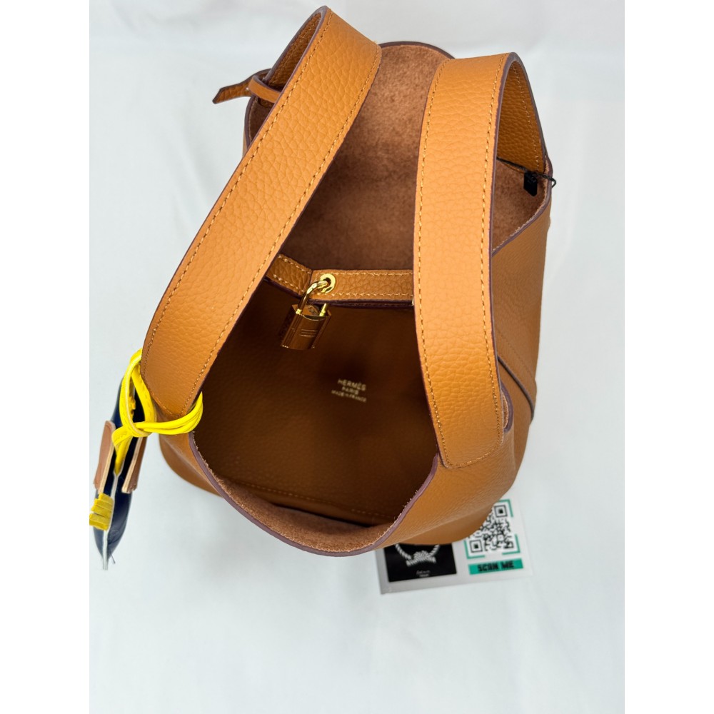 Hermes Picotin Lock 18 bag clemence leather brown Bags