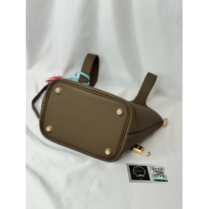 Hermes Picotin Lock 18 bag clemence leather etoupe color Bags