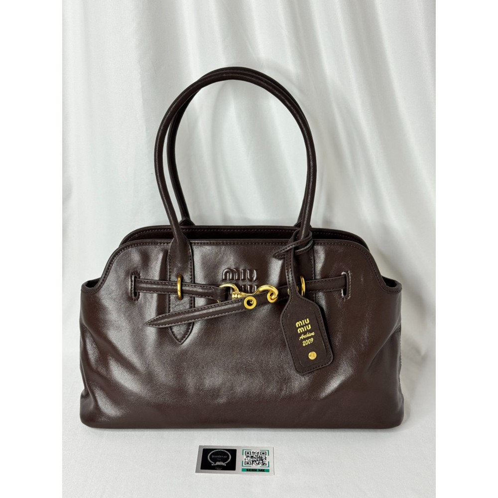 MiuMiu Aventure nappa leather bag 2009 Briarwood Προσφορές