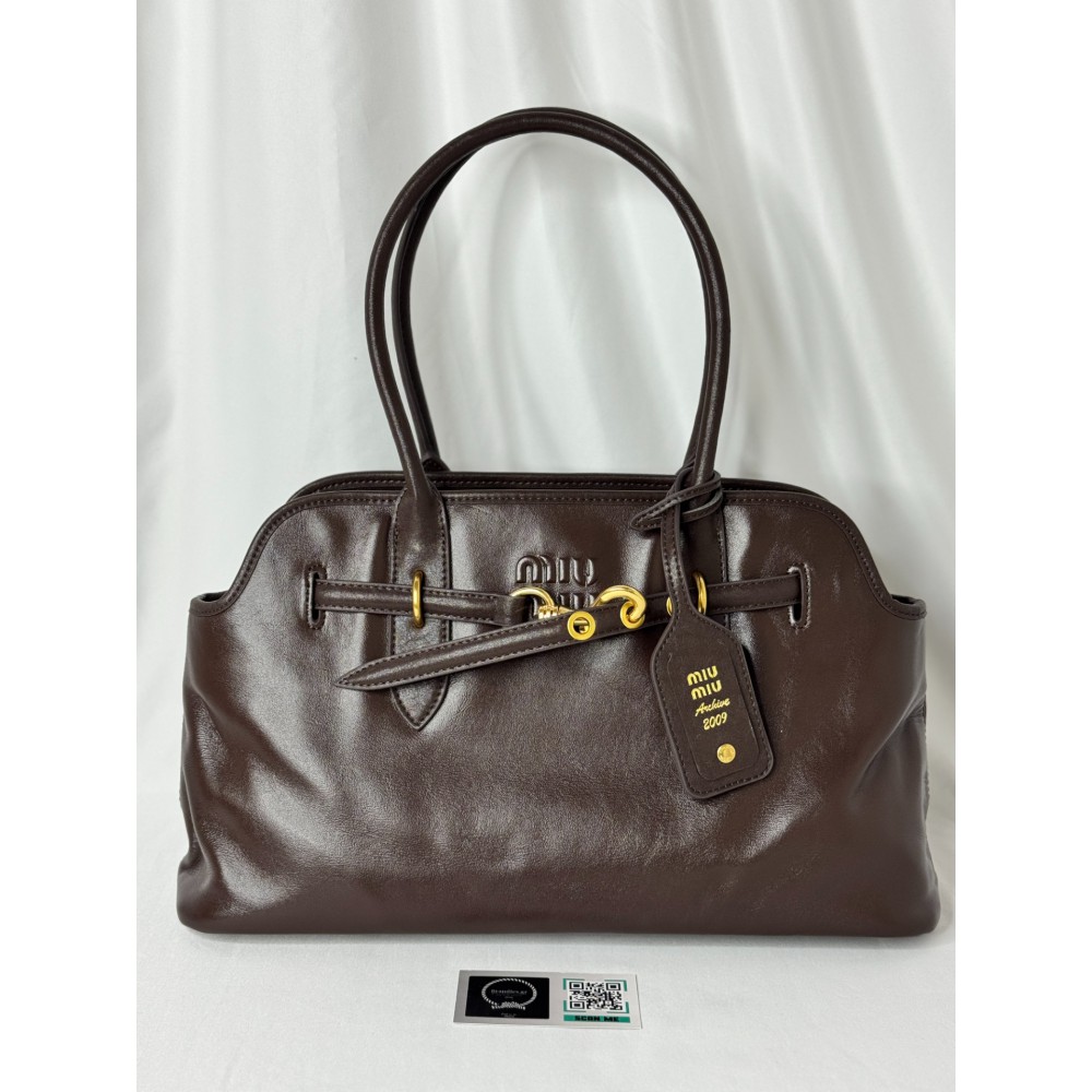 MiuMiu Aventure nappa leather bag 2009 Briarwood Προσφορές