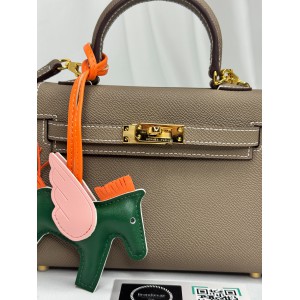 Hermes kelly bag 19x22cm epsom leather etoupe Προσφορές