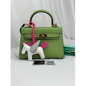 Hermes kelly bag 19x22cm epsom leather green mint Προσφορές