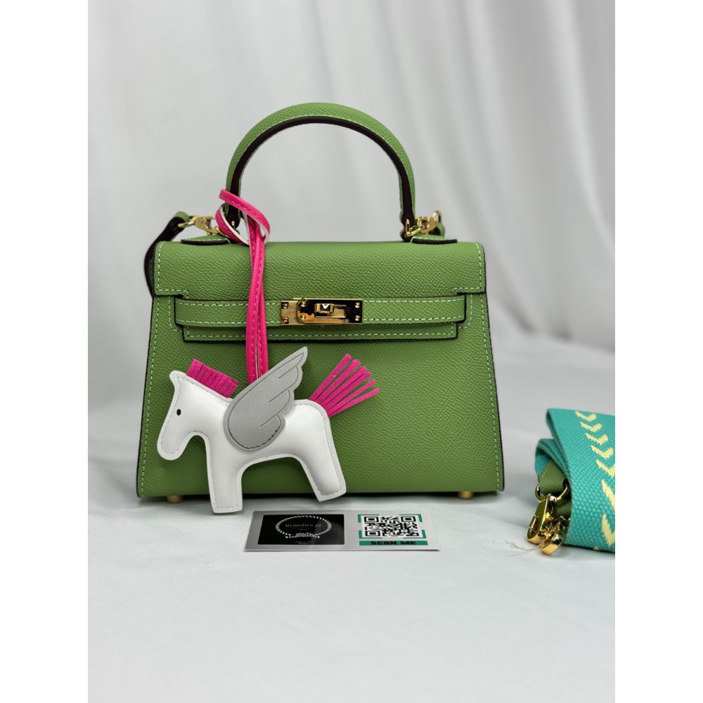 Hermes kelly bag 19x22cm epsom leather green mint Προσφορές