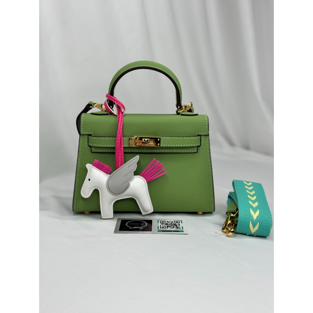 Hermes kelly bag 19x22cm epsom leather green mint Προσφορές