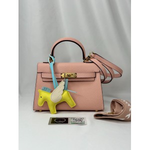 Hermes kelly bag 19x22cm epsom leather baby pink Προσφορές