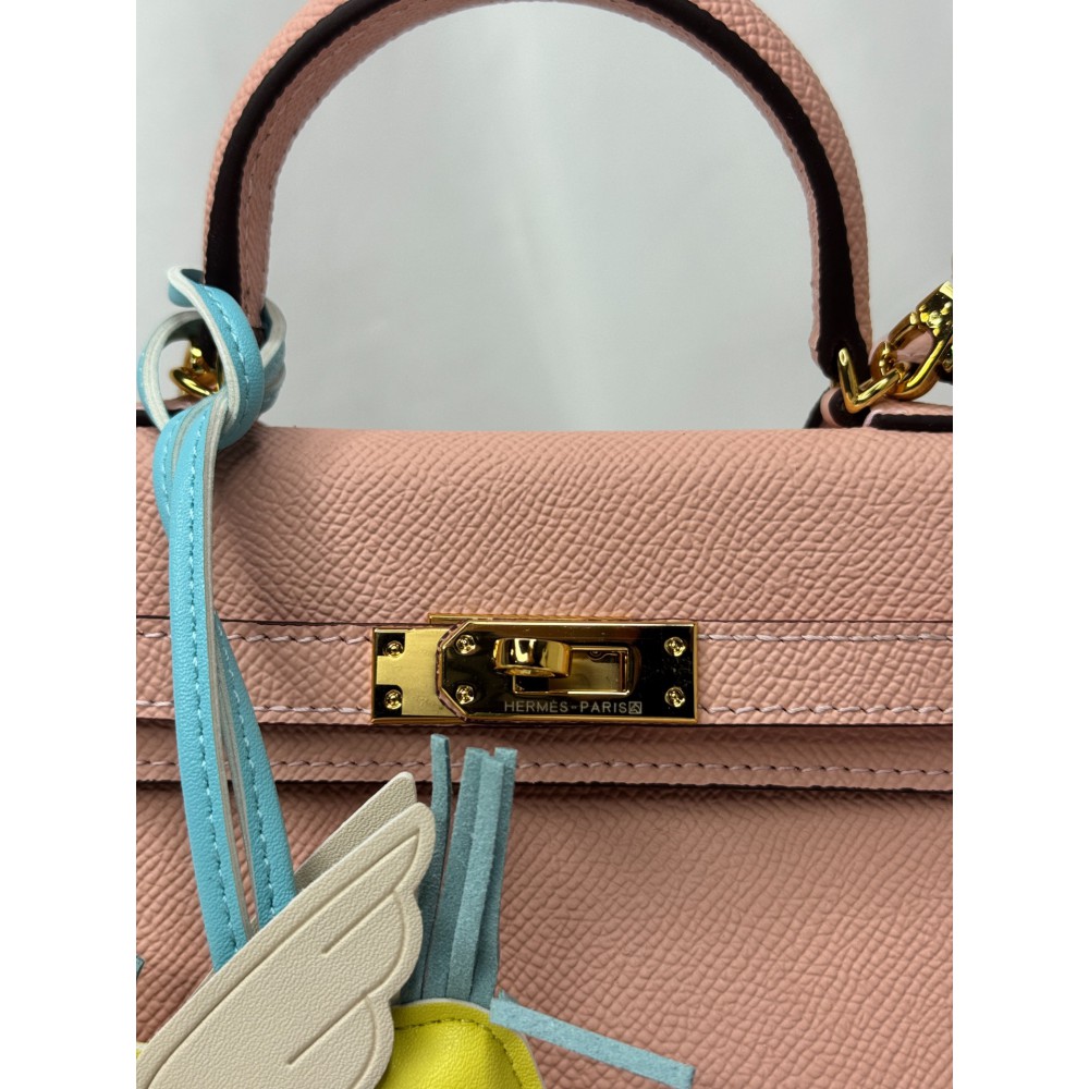 Hermes kelly bag 19x22cm epsom leather baby pink Προσφορές