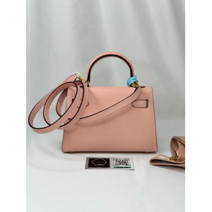 Hermes kelly bag 19x22cm epsom leather baby pink Προσφορές