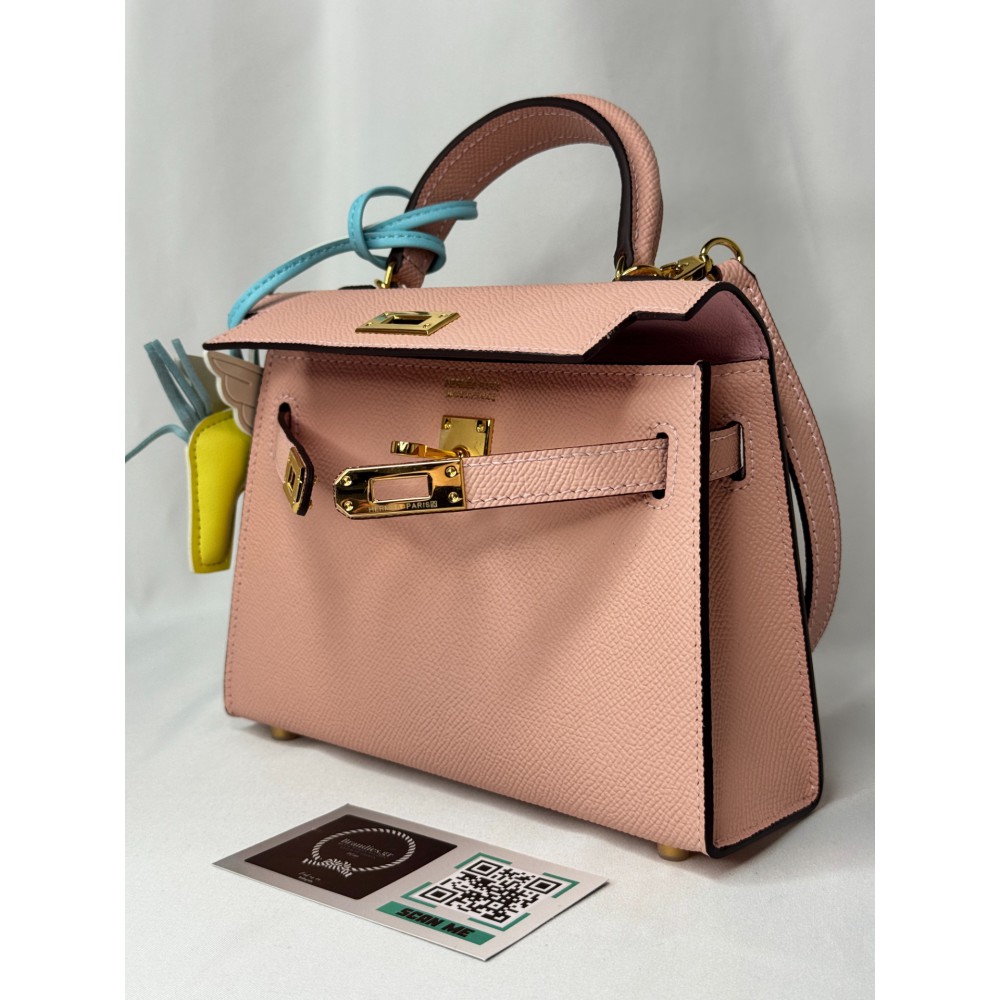 Hermes kelly bag 19x22cm epsom leather baby pink Προσφορές