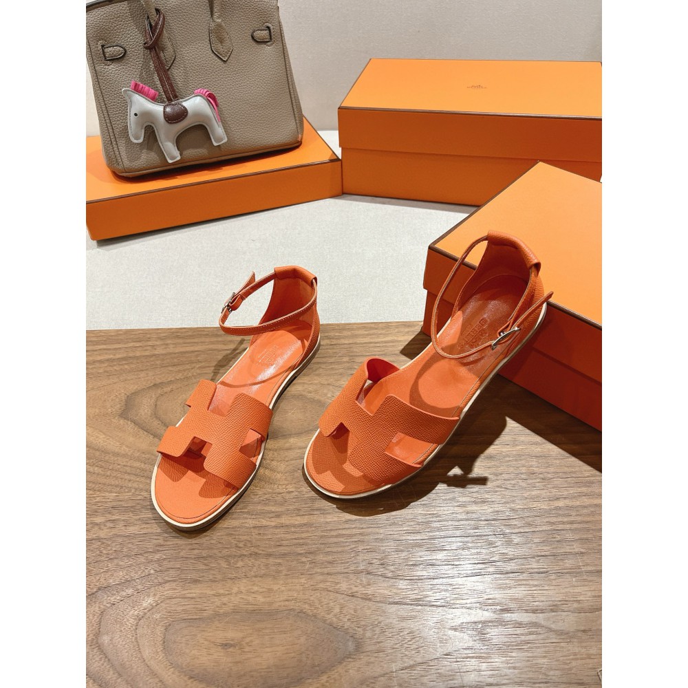 Hermes Santorini sandal Epsom calfskin 35-42 Shoes
