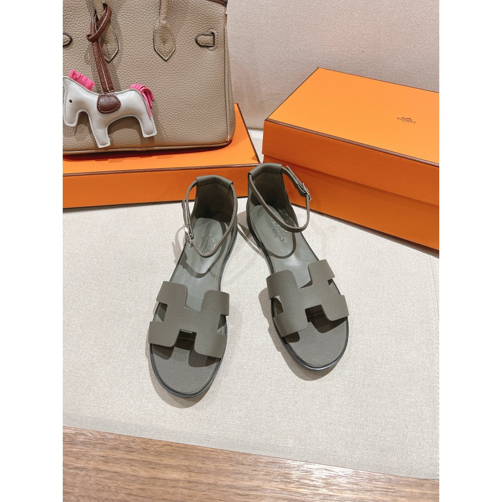 Hermes Santorini sandal Epsom calfskin 35-42 Shoes