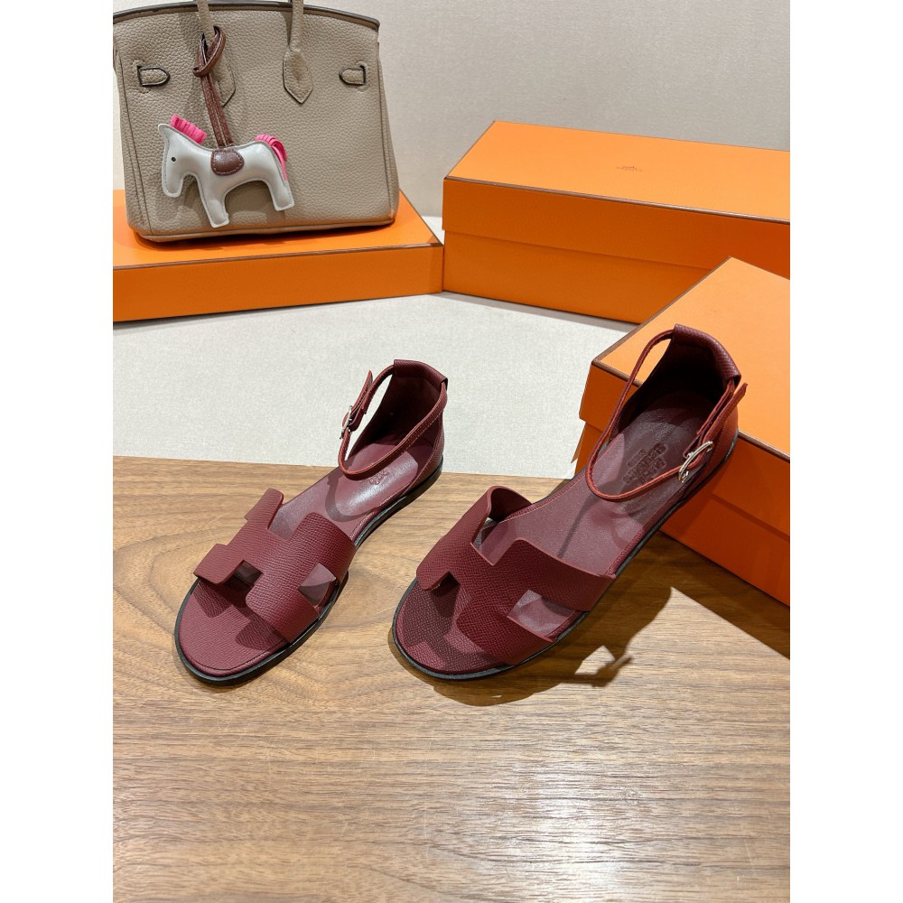 Hermes Santorini sandal Epsom calfskin 35-42 Shoes