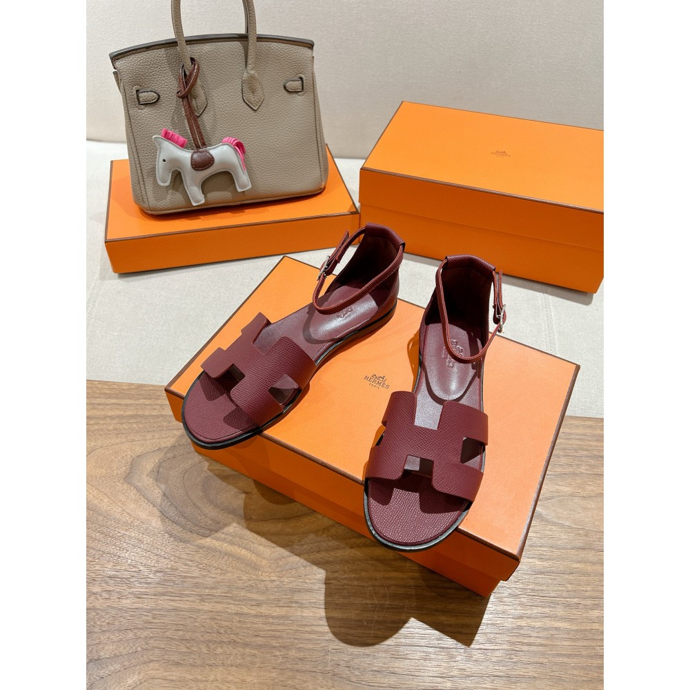 Hermes Santorini sandal Epsom calfskin 35-42 Shoes