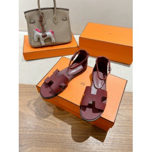 Hermes Santorini sandal Epsom calfskin 35-42 Shoes