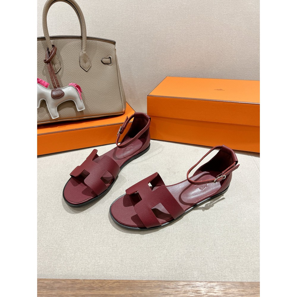 Hermes Santorini sandal Epsom calfskin 35-42 Shoes