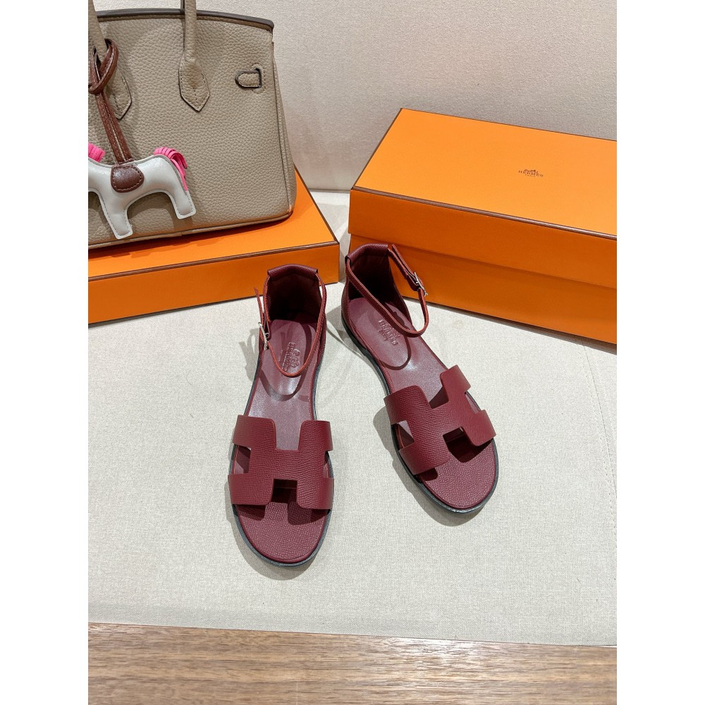 Hermes Santorini sandal Epsom calfskin 35-42 Shoes
