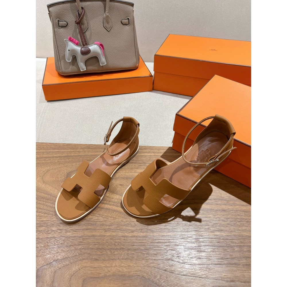 Hermes Santorini sandal Epsom calfskin 35-42 Shoes