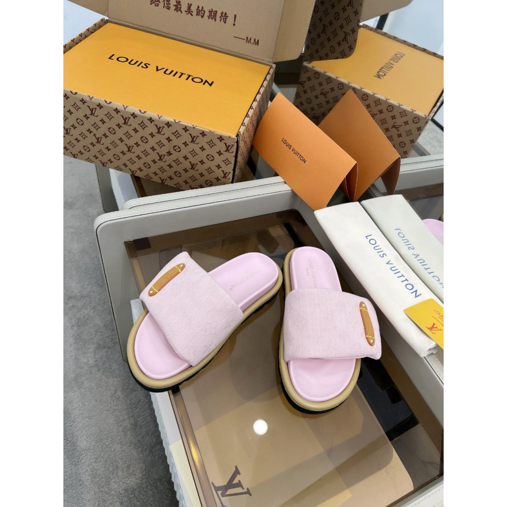 Lv slippers pool pillow 2025 35-42 Shoes