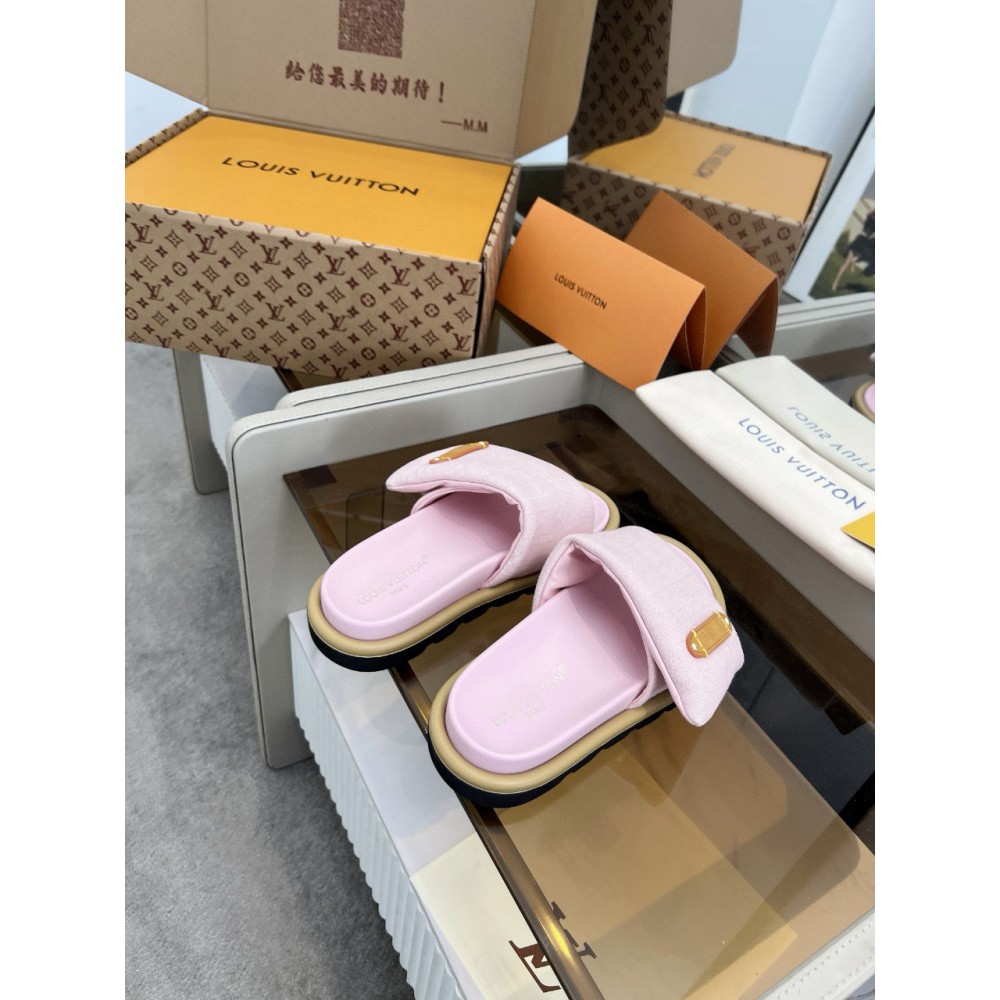 Lv slippers pool pillow 2025 35-42 Shoes