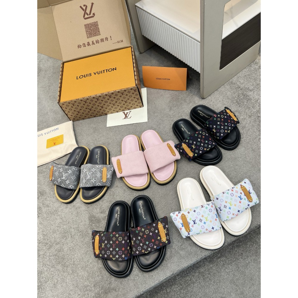Lv slippers pool pillow 2025 35-42 Shoes