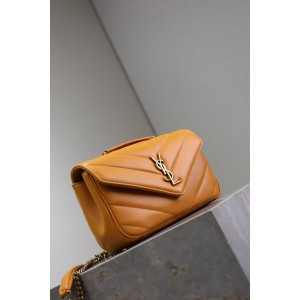 Ysl loulou small in matelassé lambskin 24x14x6cm Bags