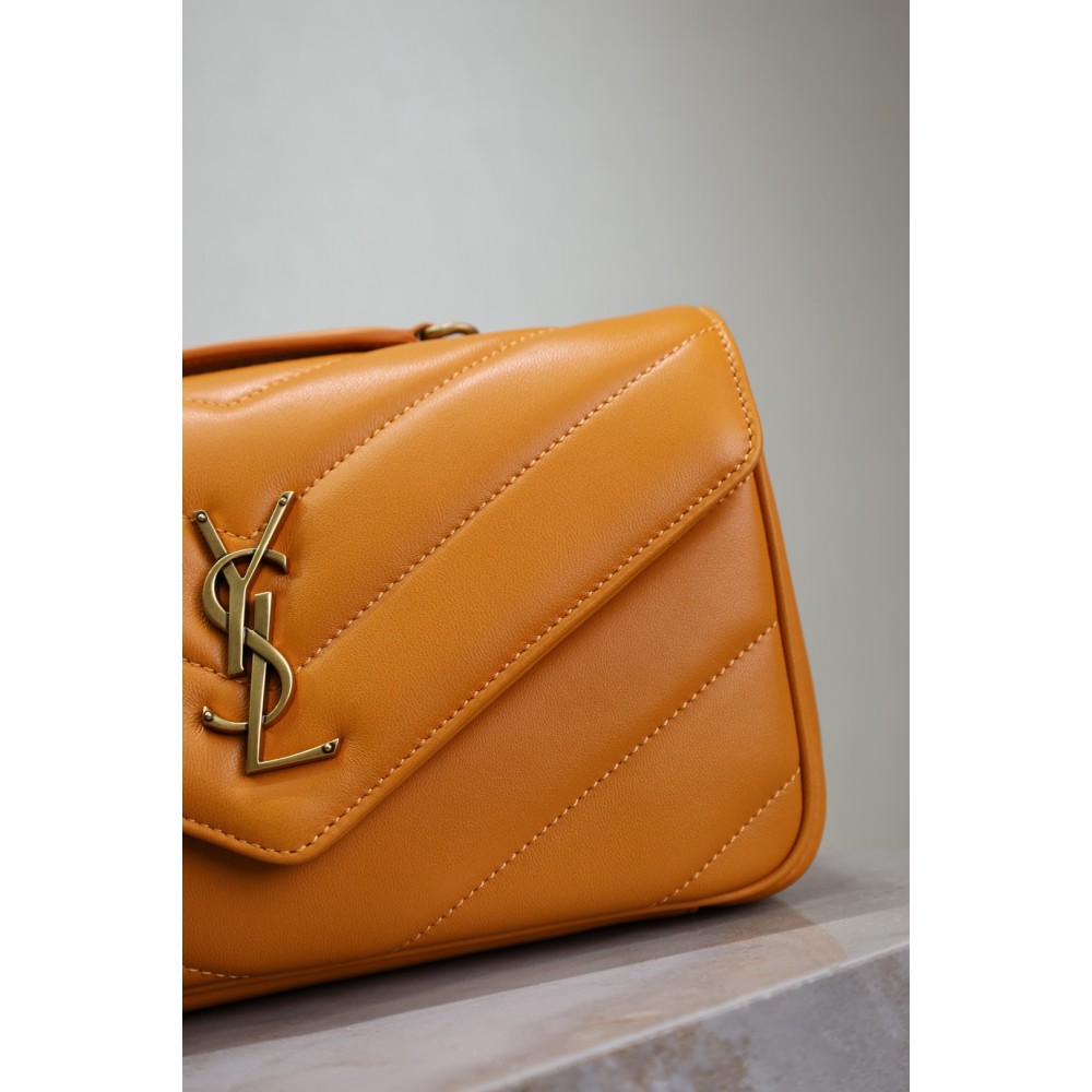 Ysl loulou small in matelassé lambskin 24x14x6cm Bags