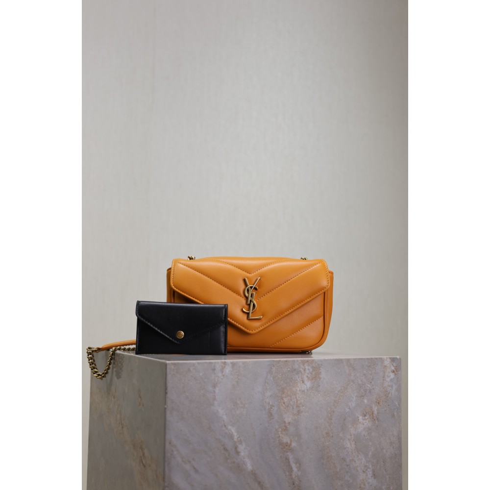 Ysl loulou mini in matelassé lambskin 20x12x5cm Bags